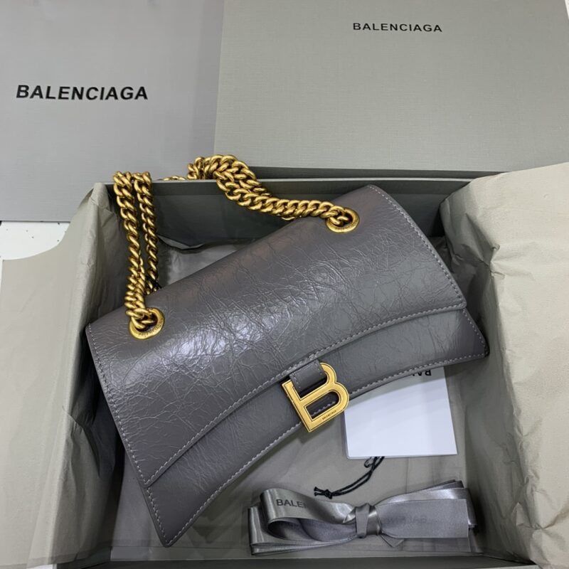 Replica Balenciaga Crush Small Grey - high-end fake designer purse