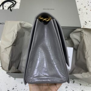 Replica Balenciaga Crush Large Grey - realistic designer-inspired fake bag