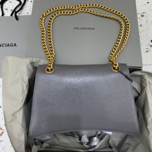 Replica Balenciaga Crush Large Grey - top-rated replica designer bag