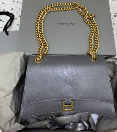 Replica Balenciaga Crush Large Grey - ultra-realistic fake designer tote