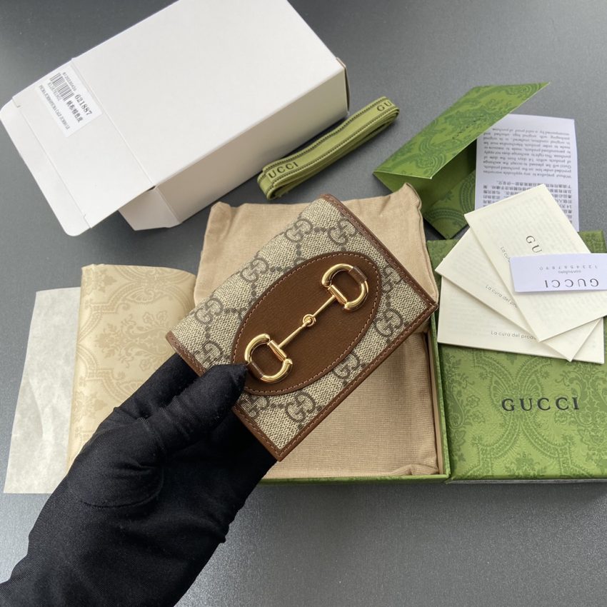 Replica Gucci Horsebit 1955 Wallet Brown - authentic-look luxury purse replica