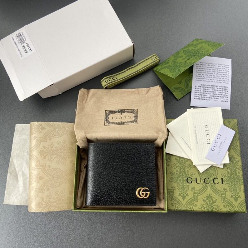 Replica Gucci Marmont Wallet Black - top-rated replica designer bag