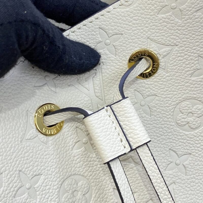 Replica Louis Vuitton Noe Bucket White MM - authentic-look luxury purse replica