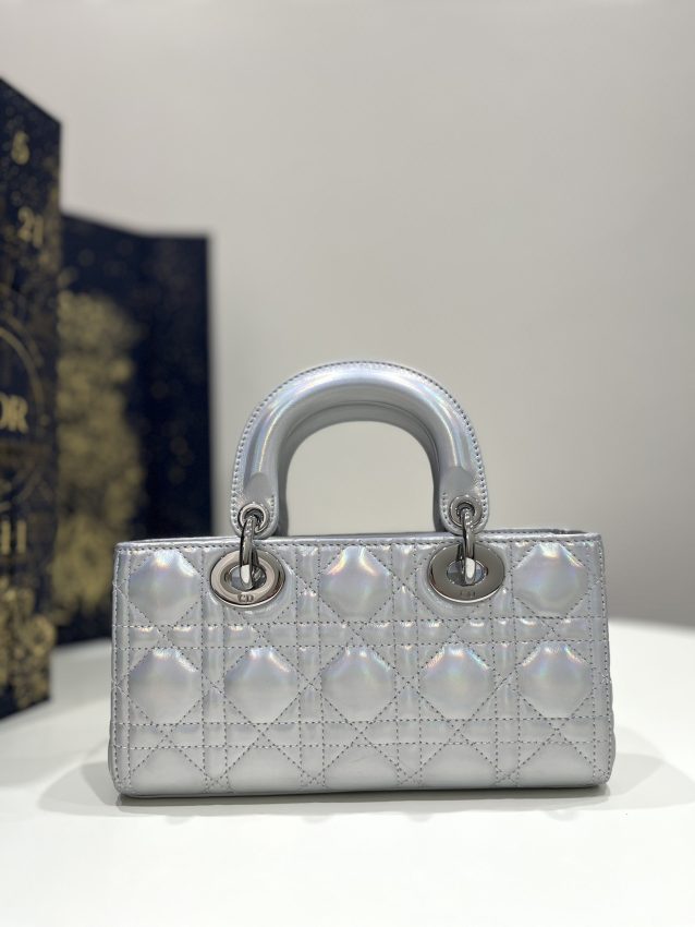 Replica Dior Lady D-Joy Bag Silver - authentic-look luxury purse replica