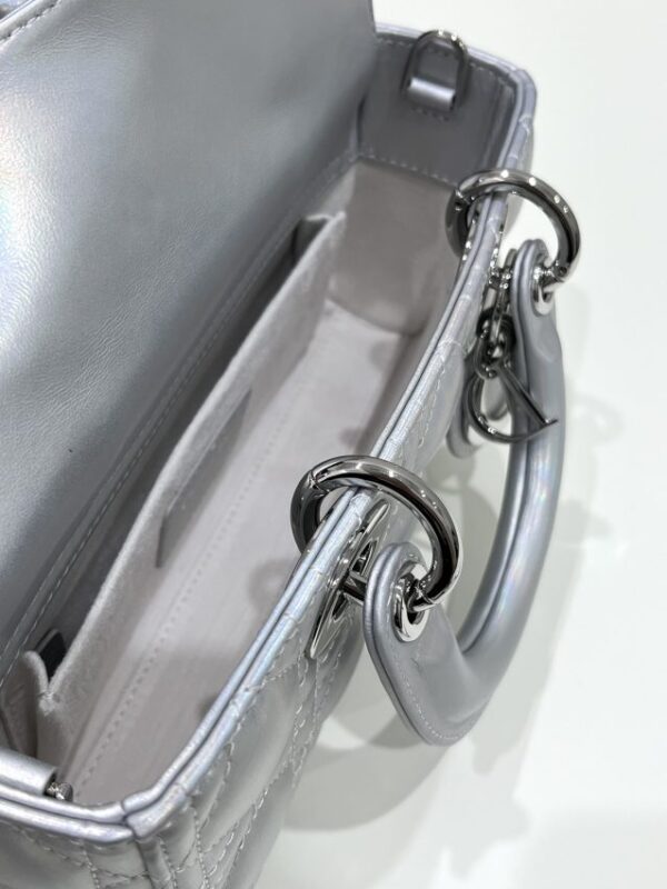 Replica Dior Lady D-Joy Bag Silver - top-tier luxury replica shoulder bag