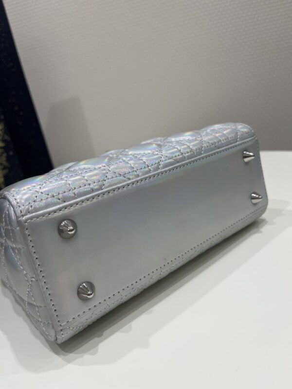 Replica Lady Dior Silver ABC - top-tier luxury replica shoulder bag