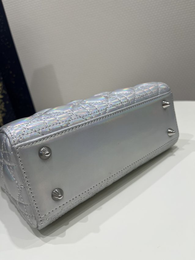 Replica Lady Dior Silver ABC - top-tier luxury replica shoulder bag