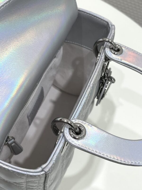 Replica Lady Dior Silver ABC - premium-grade designer purse dupe