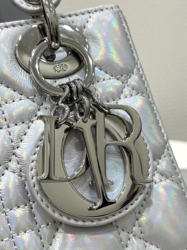 Replica Lady Dior Silver ABC - realistic designer-inspired fake bag
