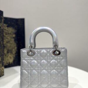 Replica Lady Dior Silver ABC - best quality luxury bag dupe