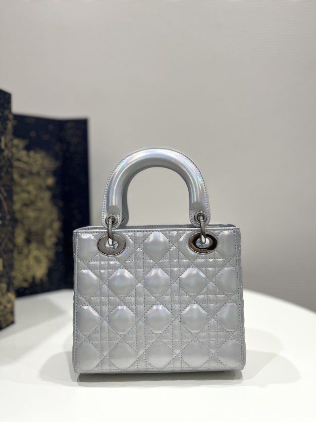 Replica Lady Dior Silver ABC - best quality luxury bag dupe