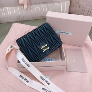Replica Miu Miu Pocket Wallet Black - 1:1 designer replica handbag