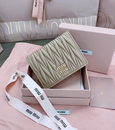 Replica Miu Miu Pocket Wallet Beige - realistic designer-inspired fake bag