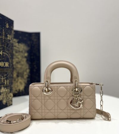 Replica Dior Lady D-Joy Bag Light Caramel - near-authentic luxury replica handbag
