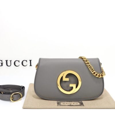 Replica Gucci Blondie Leather Grey - authentic-look luxury purse replica