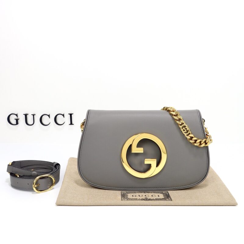 Replica Gucci Blondie Leather Grey - authentic-look luxury purse replica