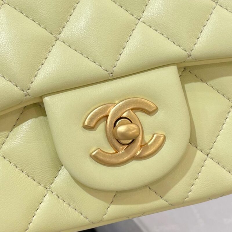 Replica CHANEL 23S Camellia Square Yellow - premium-grade designer purse dupe