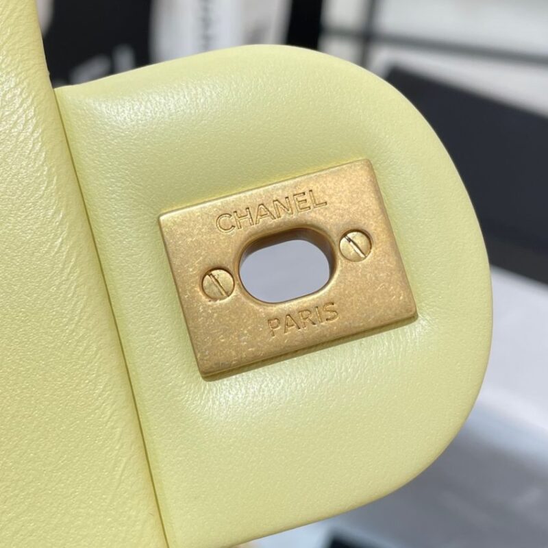 Replica CHANEL 23S Camellia Square Yellow - realistic designer-inspired fake bag