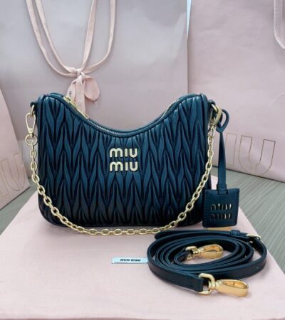 Replica Miu Miu Matelassé Black - premium 1:1 fake handbag model