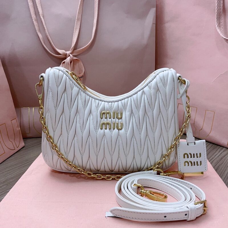 Replica Miu Miu Matelassé White - top-rated replica designer bag
