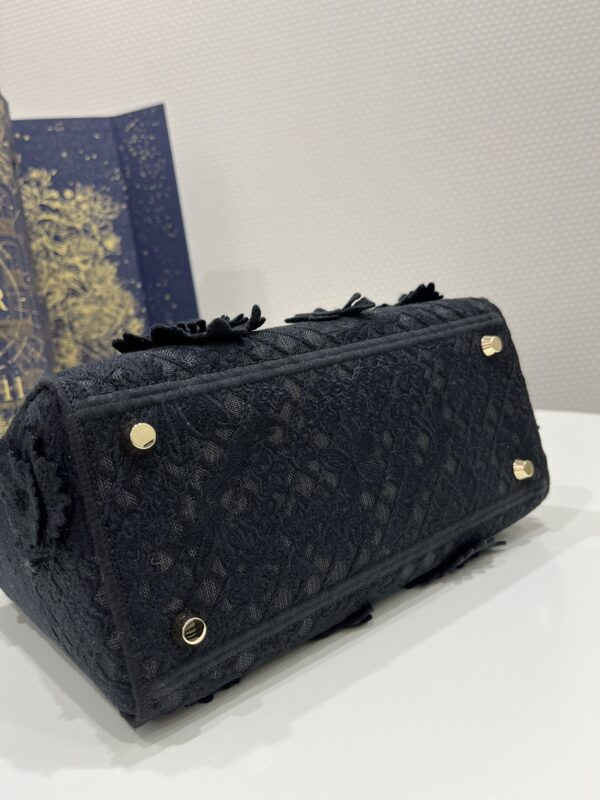 Replica Lady Dior D-Lite Chardons Black - high-quality designer bag clone