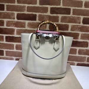 Replica Gucci Diana Medium Tote Bag White - best quality luxury bag dupe