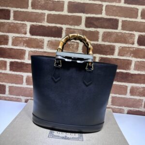 Replica Gucci Diana Medium Tote Bag Black - 1:1 designer replica handbag