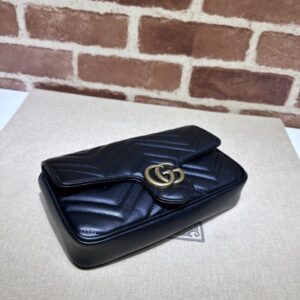 Replica Gucci Matelassé Mini Black - top-rated replica designer bag