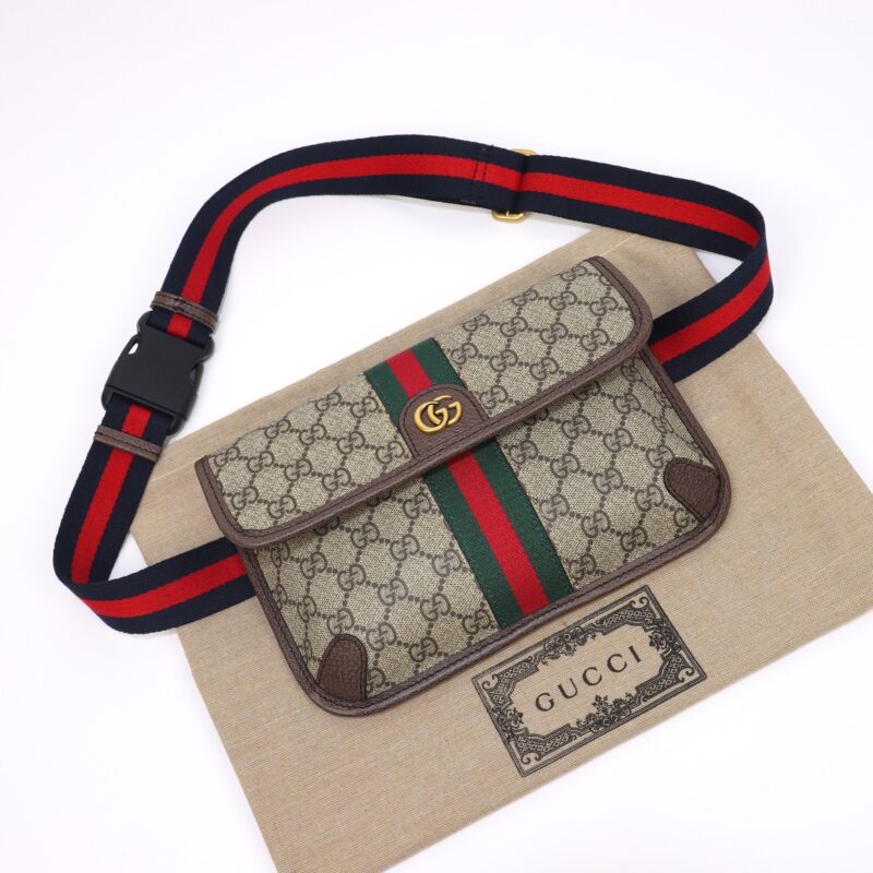 Replica Gucci Ophidia GG Small Waist Web - high-end fake designer purse
