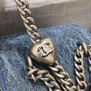 Replica CHANEL 23P Lipstick Bag Denim - realistic designer-inspired fake bag