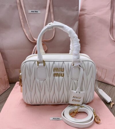 Replica Miu Miu Arcadie Medium White - best quality luxury bag dupe