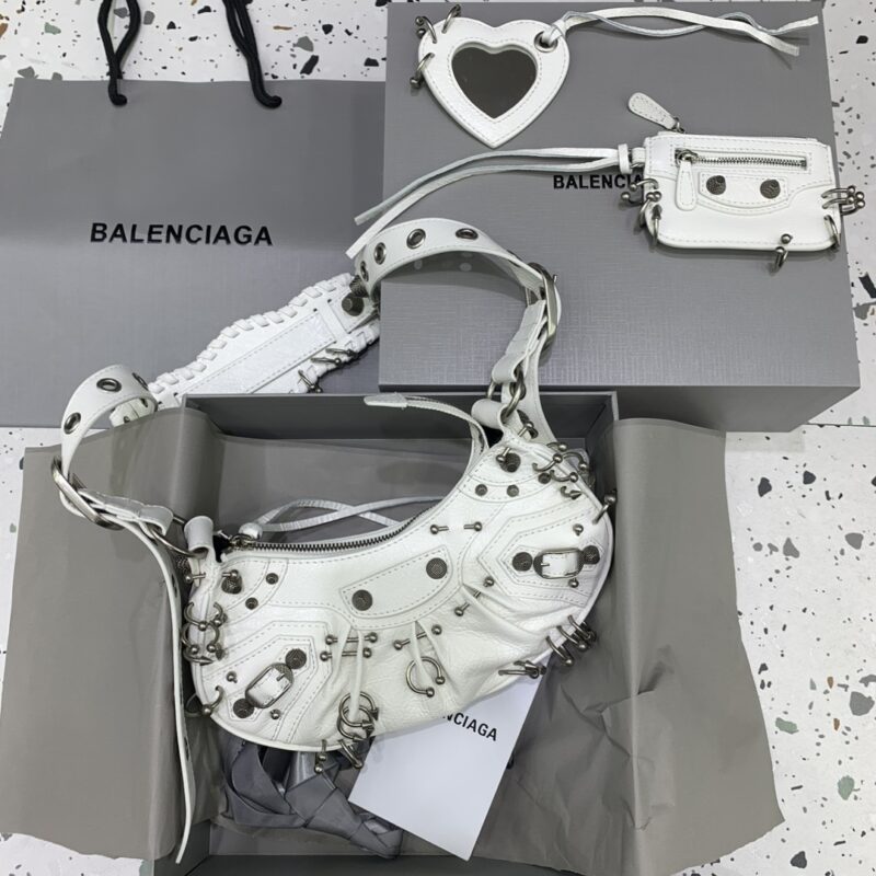 Replica Balenciaga Le Cagole White - authentic-look luxury purse replica