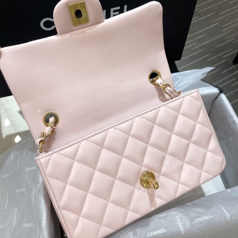 Replica CHANEL Classic Flap 20cm Pink - elite superclone designer purse