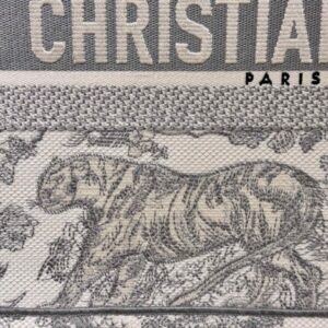 Replica Dior Tote Book Tiger Grey - high-accuracy replica luxury purse