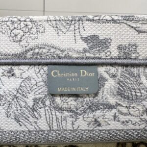 Replica Dior Tote Book Tiger Grey - high-quality designer bag clone