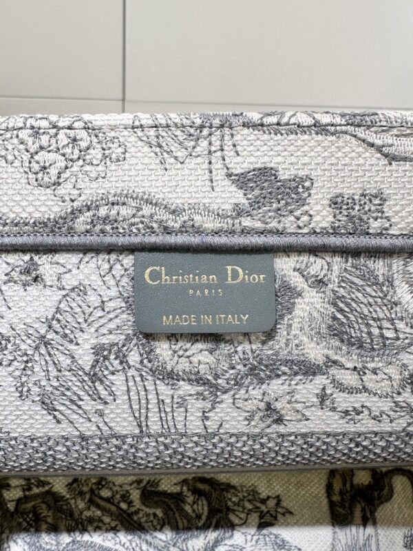 Replica Dior Tote Book Tiger Grey - high-quality designer bag clone
