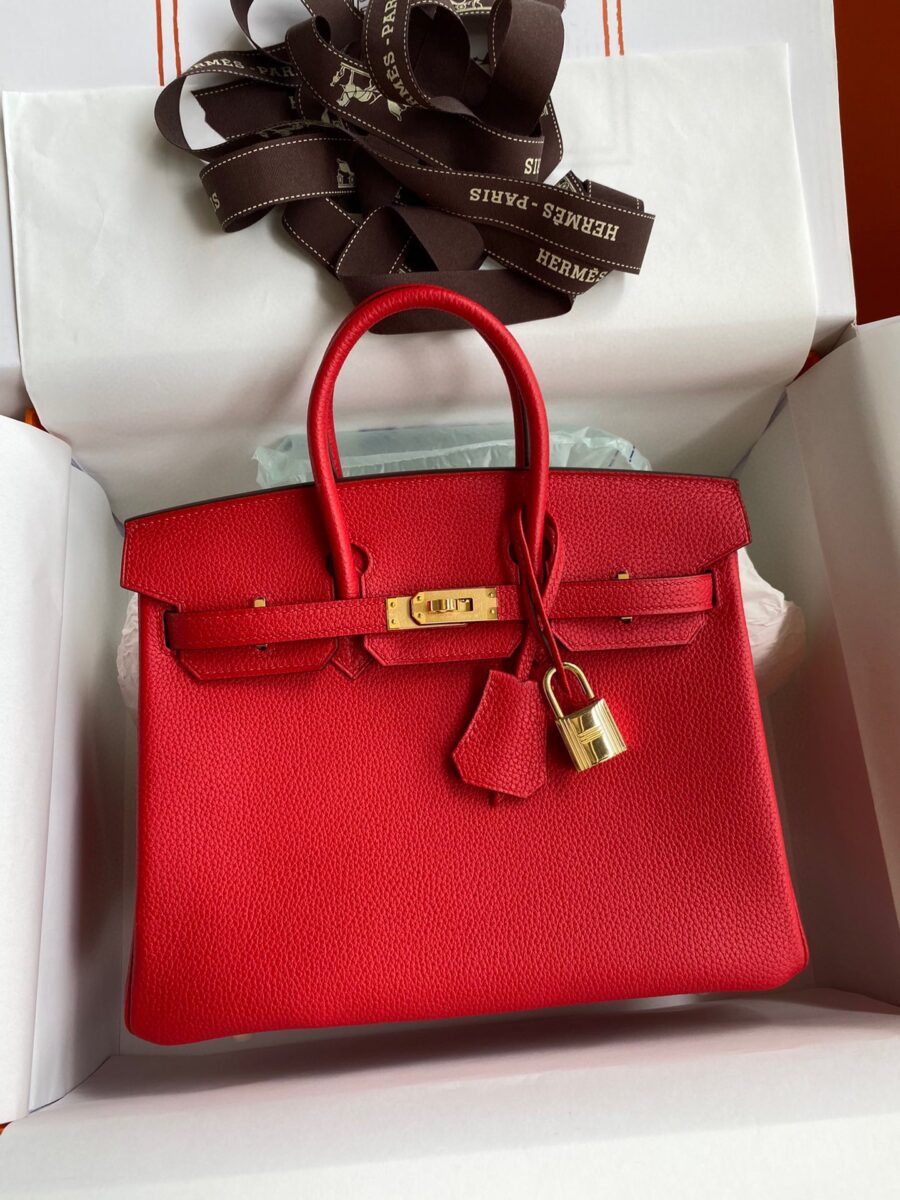 Replica Hermes Birkin Red Togo Gold - top-rated replica designer bag