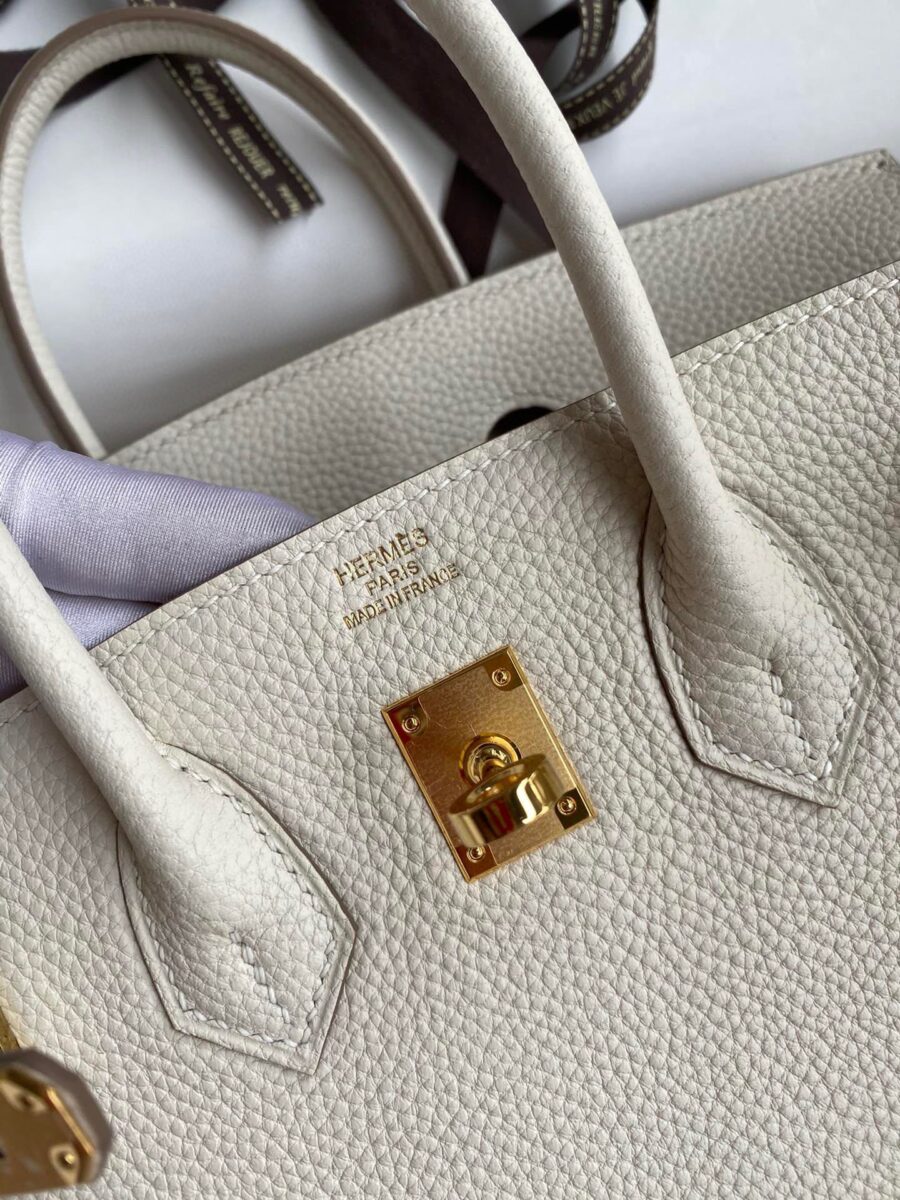 Replica Hermes Birkin White Togo Gold - authentic-look luxury purse replica