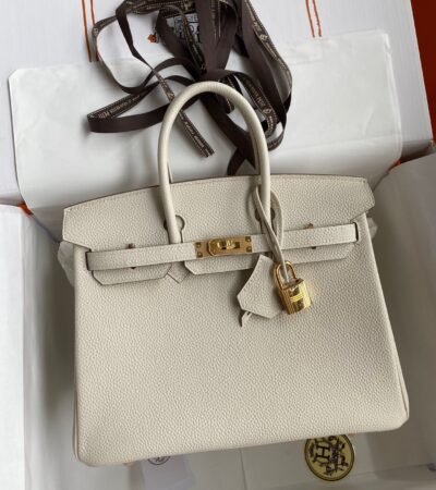 Replica Hermes Birkin White Togo Gold - top-rated replica designer bag