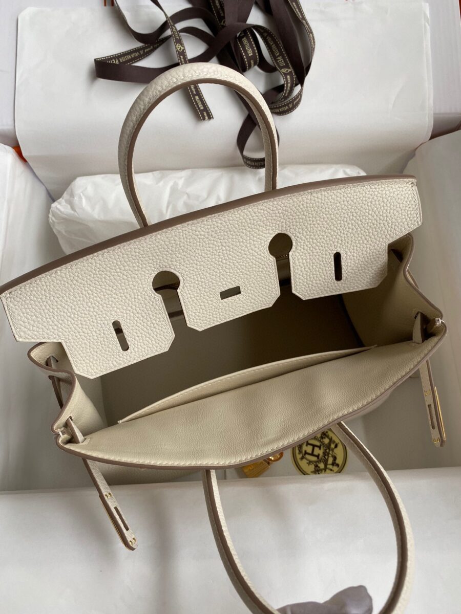Replica Hermes Birkin White Togo Gold - high-quality designer bag clone