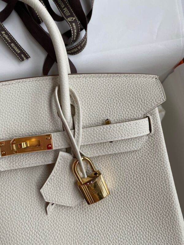Replica Hermes Birkin White Togo Gold - 1:1 designer replica handbag