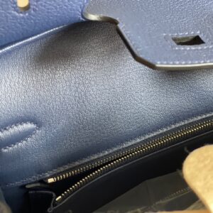Replica Hermes Birkin Sapphire Blue Togo - realistic designer-inspired fake bag
