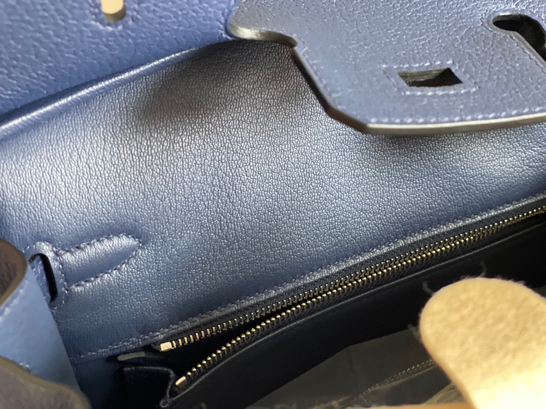 Replica Hermes Birkin Sapphire Blue Togo - realistic designer-inspired fake bag