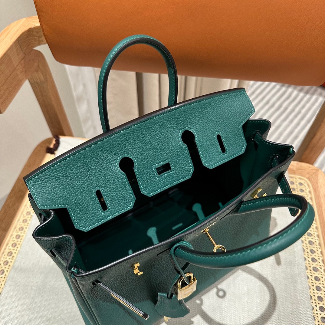 Replica Hermes Birkin Peacock Green Togo - ultra-realistic fake designer tote