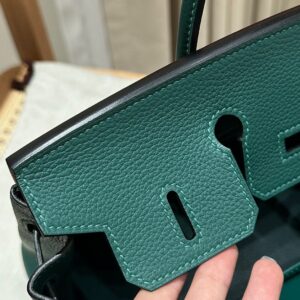 Replica Hermes Birkin Peacock Green Togo - premium 1:1 fake handbag model