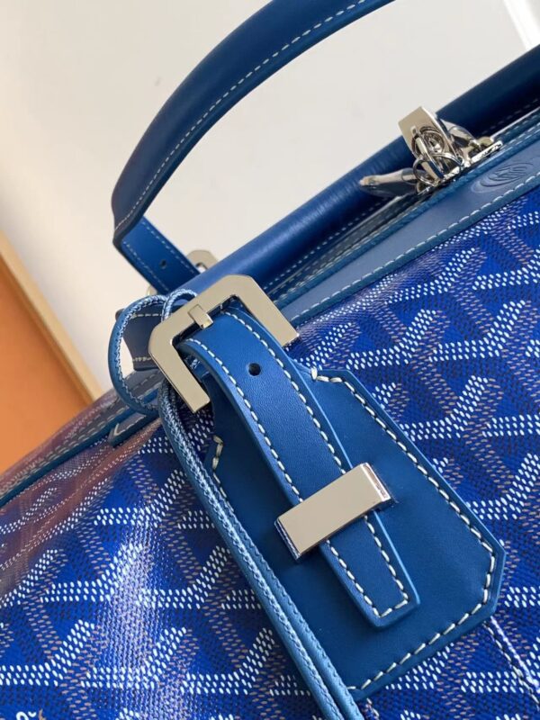 Replica Goyard Bowling 55 Bag Blue - authentic-look luxury purse replica