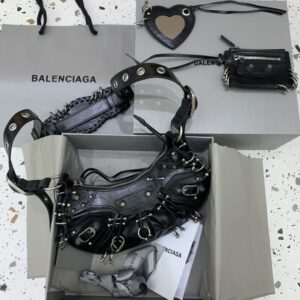 Replica Balenciaga Le Cagole Black Silver - best-selling designer handbag dupe