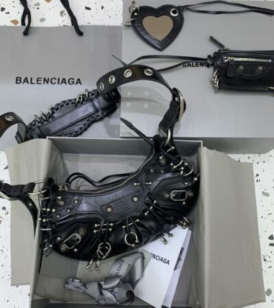 Replica Balenciaga Le Cagole Black Silver - best-selling designer handbag dupe