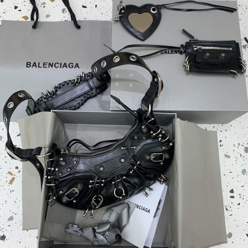 Replica Balenciaga Le Cagole Black Silver - best-selling designer handbag dupe