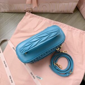 Replica Miu Miu Cosmetic Bag Blue - high-end fake designer purse